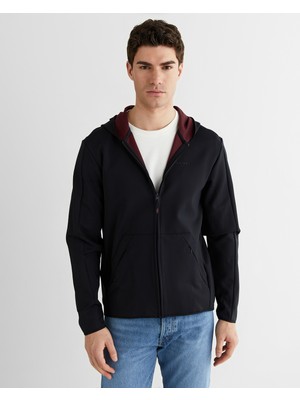 Gant Erkek Siyah Regular Fit Fermuarlı Ceket 2525323T.5