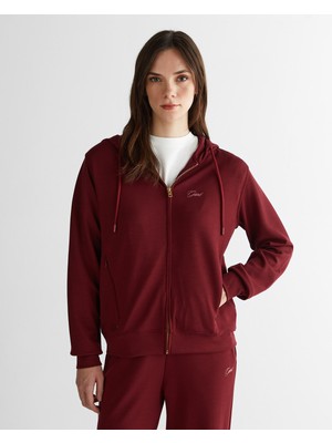 Gant Kadın Kahverengi Regular Fit Fermuarlı Sweatshirt 42525315T.604