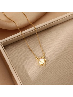 🌙 Midnight Shine – Celestial Orbit Necklace ✨