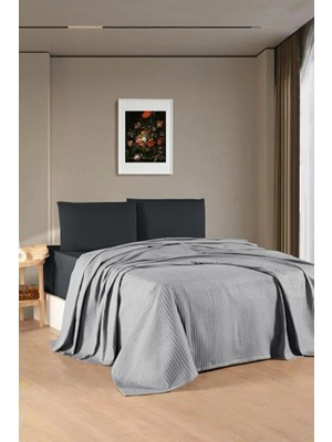 Kristal Waffle Çift Kişilik Pike Takımı 200 x 230 cm - %100 Pamuk - Yeni Renkler