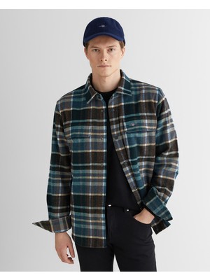 Gant Erkek Mavi Ekoseli Ceket 3825341T.433