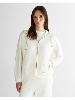 Gant Kadın Krem Kapüşonlu Sweatshirt 42525122T.113