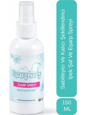 Eşarpsprey ESARPSREY- Kalıcı Şekillendiren Ve Anında Sabitleyen İpek Şal Ve Eşarp Spreyi 150 ML