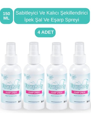 Eşarpsrey 4'lü Dev Paket- Kalıcı Şekillendiren Eşarp Sprey Set (4 Adet)