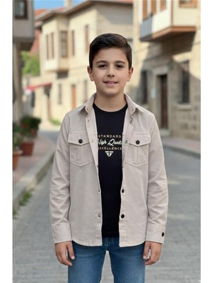 Pina Kids Erkek Çocuk Çıtçıtlı Gömlek Tişört Üst Takım