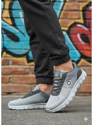 Solazer Erkek Gri Sneaker Günlük Yürüyüş Spor Ayakkabı 063