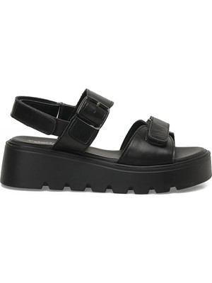 Polaris 325583.Z 5fx Siyah Kadın Dolgu Topuk Sandalet