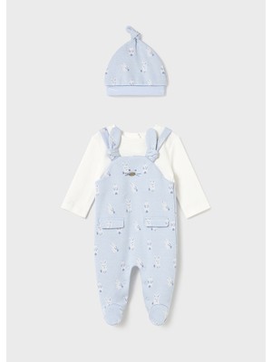 Mayoral Yenidoğan Erkek Şapkalı Tulum