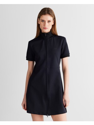 Gant Kadın Siyah Regular Fit Fermuarlı Elbise 44925330T.5