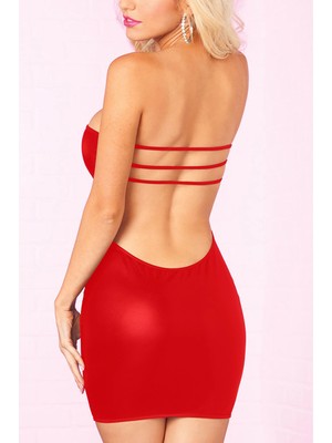 Liyuza Açık Büyük Beden Mini Elbise