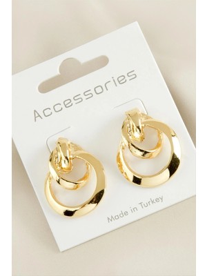 Lowell Home Ieg Halka Örgülü Yeni Sezon Metal Küpe LWLBJT-RSIEG327