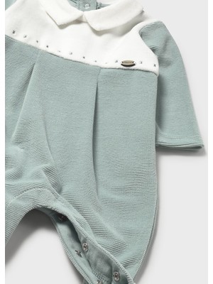 Mayoral Yenidoğan Erkek Bebe Yaka Kadife Tulum