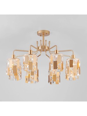 Ronisu Aydınlatma Lunaria Crystal Taşlı Avize Ra-Avz- 5218-90-47