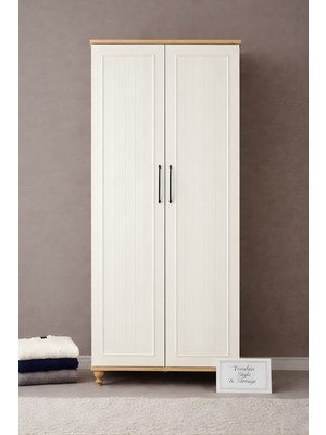 Arion Nefes 2 Kapaklı Çekmeceli Dolap | Mdf Gövde | Ağaç Ayaklı | Fonksiyonel ve Modern Tasarım