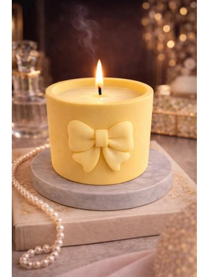 Japon Kiraz Çiçeği Kokulu Beton Mum - Ev Yapımı Dekoratif & Hediyelik Mum