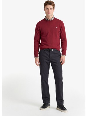 Gant Erkek Siyah Slim Fit Casual Herringbone Pantolon 1505367.162