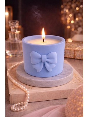 Japon Kiraz Çiçeği Kokulu Beton Mum - Ev Yapımı Dekoratif & Hediyelik Mum