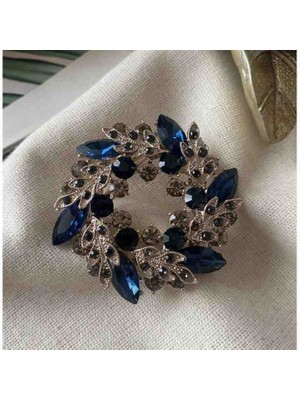 Noshnosh Zirkon Taşlı Tasarım Broş