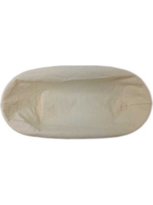 Feyza Design Oval Pamuk Mayalama Sepet Bezi, 26 Cm, Beyaz