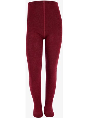 Penti Kız Çocuk Pretty Basic Towel Bordo Külotlu Çorap