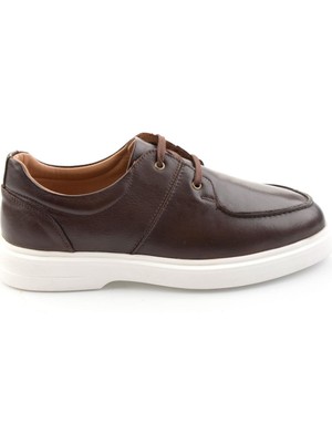 Bambi Kahve Hakiki Deri Erkek Casual Ayakkabı E01595024243