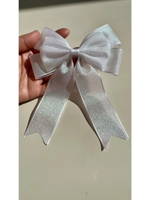 Kirpi Toka Beyaz Kuyruklu Toka Kadın Çocuk Tokası 12CM x 18CM