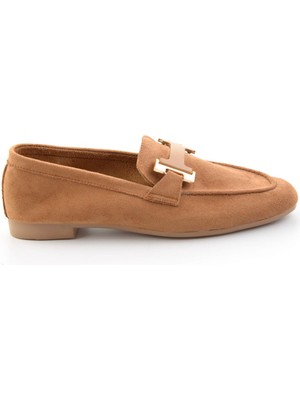Bambi Taba  Kadın Loafer Ayakkabı K01688012272