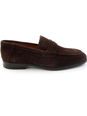 Bambi Kahve Hakiki Deri Erkek Klasik Ayakkabı E01054041302