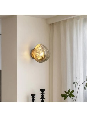 Ronisu Aydınlatma Leux Iskandinav Oturma Odası Aplik 38CM 4197-M34-5Y-BRAP