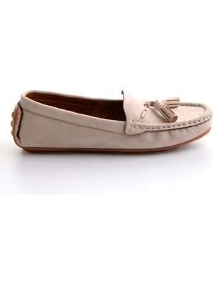 Bambi Bej  Kadın Loafer Ayakkabı K01309000672