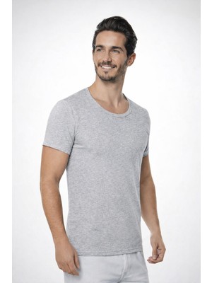 Seher Yıldızı %100 Pamuk Bisiklet Yaka Erkek Fanila 6'lı Paket