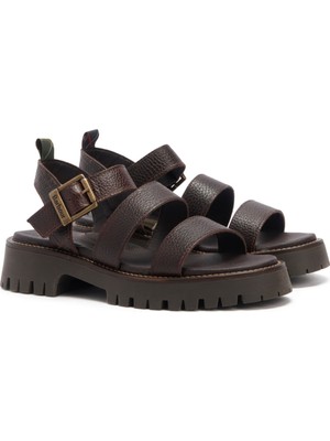 Barbour Gabby Sandalet BR96 Dk Brown