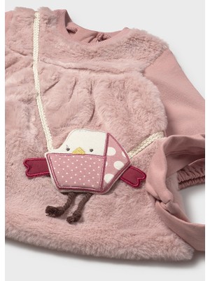 Mayoral Yenidoğan Kız Saç Bantlı Peluş Elbise