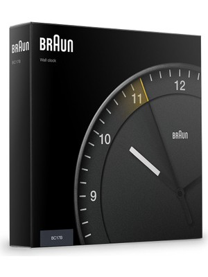 Braun BC17B Siyah Duvar Saati