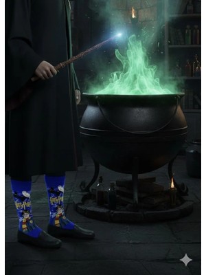 Al Bi 90Lık Harry Poter Temalı Pamuklu Soket Çorap