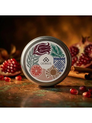 Mesopotamia Nar & Amber Yüksek Yayılımlı Buhurdanlık Kokusu Wax Melt - Odrius