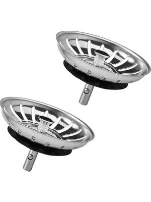 Adet Çöpmak 8 cm Paslanmaz Çelik Lavabo Evye Gider Süzgeci (Sifon Süzgeci) – Tıkanıklık Önleyici
