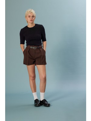 Nisan Triko Saç Örgülü Triko Kazak