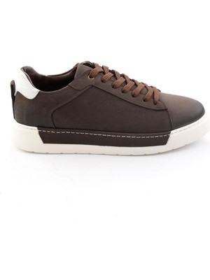 Bambi Kahve Hakiki Deri Erkek Casual Ayakkabı E01089006101