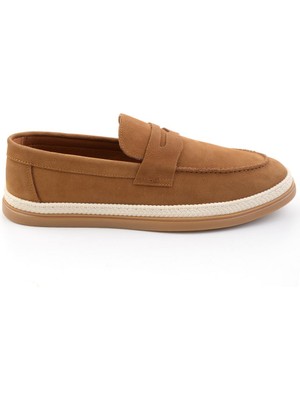Bambi Taba Hakiki Deri Erkek Loafer Ayakkabı E01594324101