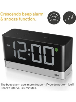 Braun BC27BEU LED Dijital Alarmlı Masa Saati