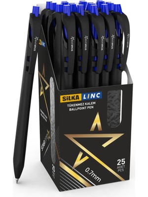 Silka Lınc Tükenmez Kalem Starone 0,7 mm Mavi 25 Li