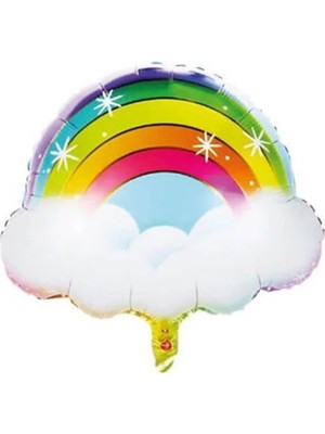 Parti Adresi Gökkuşağı Bulutu Folyo Balon 24" - 60.96 Cm
