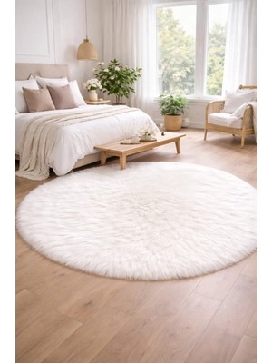 Eyprich Kuzu Post Peluş Süet Taban Ince Halı - Yumuşak Dokulu