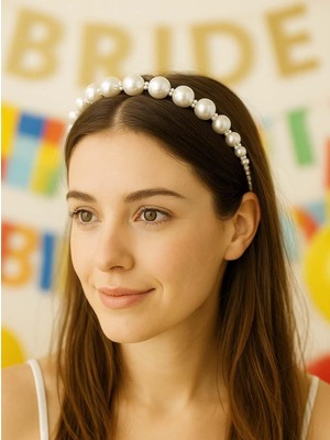 Parti Adresi Bride Incili Gelin Tacı Bekarlığa Veda Partisi Tacı 