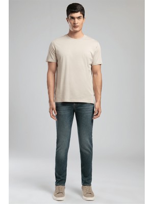 Lee Cooper Jagger Erkek Slim Straight Jean Pantolon Mavi