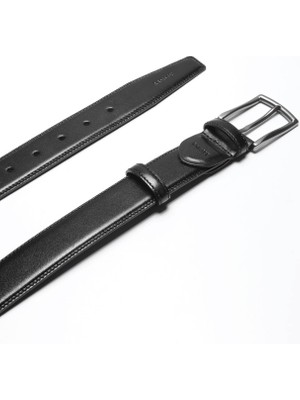 Ramsey Siyah %100 Deri Kemer