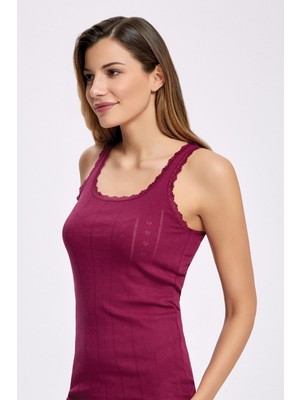 İlke Ilke 6'lı TRANSFERLI,JAKARLI,%100 Pamuk,esnek ve Rahat,geniş Askılı Kadın Atlet