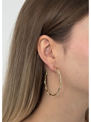 KİLİGİSTANBUL Tel Üzerine Dolanan  Küpe