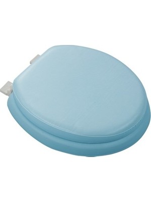 Cekar Store Mavi Yumuşak Klozet Kapak Büyük Puf  42X41 cm (5324)